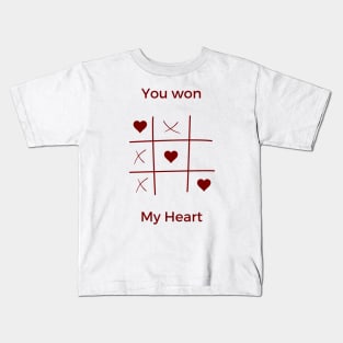 You won my heart Kids T-Shirt